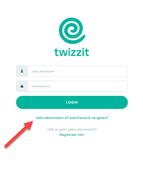 Gebruikersnaam vergeten